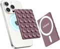 amBand Magnetic Suction Phone Mount for MagSafe Case, Silicone Cup Sticky Grip Holder for iPhone, Removable Hands-Free Selfie/Video for TikTok Influencers, Women Gift, Smoke Violet by amBand