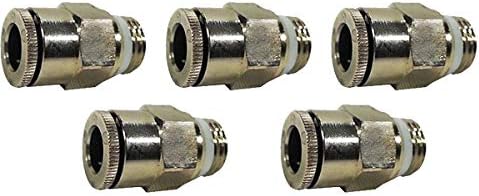 Misting Fittings (1/4 '' Male Thread to 1/4'' Push Lock Tube)-Pack of 5 by Mistcooling