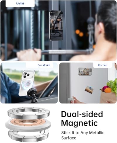 SYNCWIRE Magnetic Phone Ring Holder, for MagSafe Phone Grip Stand Kickstand - Image 4