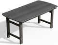 Ciokea HDPE Outdoor Patio Dining Table, All-Weather Furniture, Grey by CIOKEA