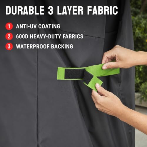 52 inch Heavy Duty BBQ Gas Grill Cover, Waterproof, Fade Resistant - Image 4