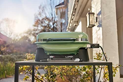 Weber® Lumin Portable Outdoor Electric Barbecue Grill, Seafoam Green - Image 2