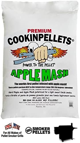 CookinPellets Premium Apple Mash and Hard Maple Natural Hardwood Light Sweet Smoke BBQ Grill Wood Pellets for Pellet Grill & Pellet Smoker, 40 Lb Bag - Image 2