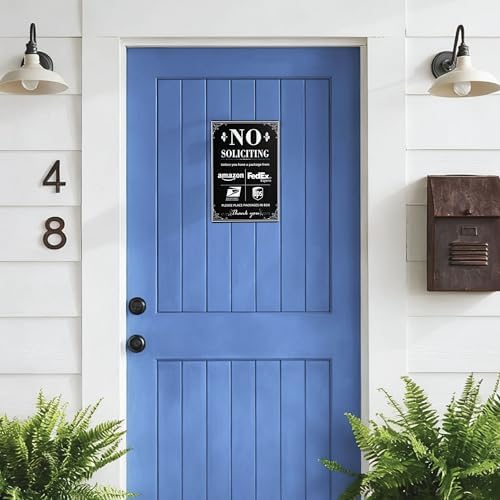 No Soliciting Decorative Metal Sign - Please Place Packages - Image 6