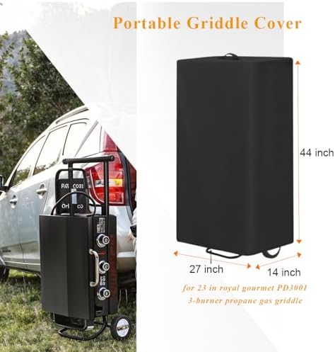 Grill Cover for Royal Gourmet PD3001 3-Burner Propane Gas Griddle - Image 2