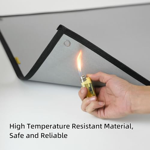 TrekRevive Fire Pit Mat, Heat Resistant Fireproof Mat for Outdoor Camping, BBQ, Tent Wood Stove (Grey, 31.5x23.6in(80x60cm)) - Image 2