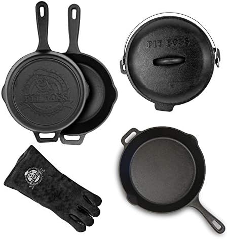 Pit Boss 6 Piece Cast Iron Starter Kit, Black by PitBoss%C2%AEGrills