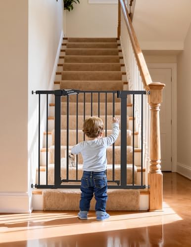 Babelio 36 in Extra Tall Baby Gate for Stairs No Drilling, PressGuard - Image 2