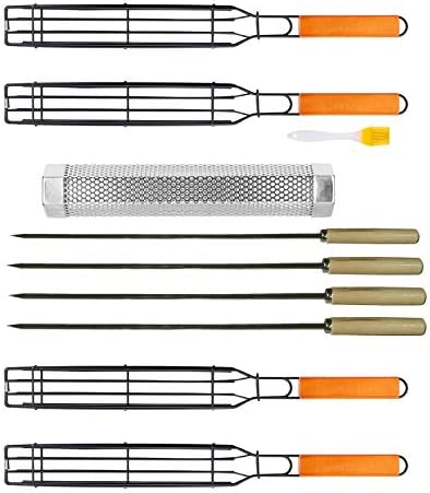 Kabob Grilling Baskets, BBQ Grill Accessories Set of 4 by Unknown