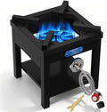 ARC Propane Burner for Outdoor Cooking 200K BTU High-Pressure,16.5"Wx16.5"H for Large Batch Cooking,10-inch Cast-Iron Burner by ARCUSA