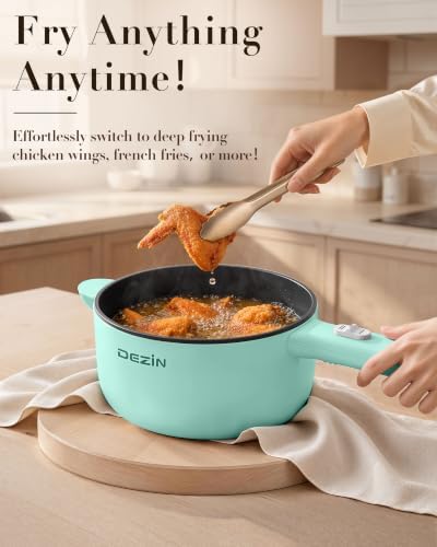 Dezin 2L Hot Pot Electric, Non-Stick Electric Pan, 700W Adjustable Power - Image 2