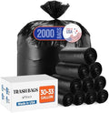 Delxo 30-33 Gallon Trash Bags, 2000 Count Bulk Value Large Garbage Bags by Delxo