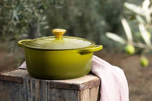 Le Creuset Enameled Cast Iron Round Dutch Oven, 7.25 qt., Olive - Image 5