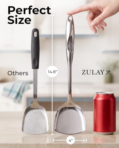 Zulay Kitchen Stainless Steel Wok Spatula - Image 2