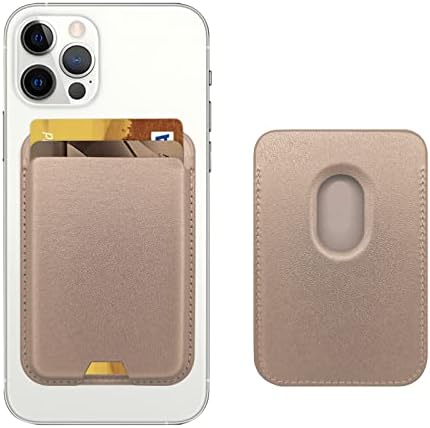 iLodn Magnetic Wallet Compatible with MagSafe for iPhone 17 16 15 14 13 12 Pro Max Air Plus Model, Mag 3 Safe Card Holder Stick on Accessories for Cell Phone & Case, RoseG by iLodn