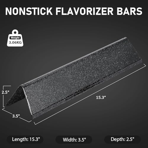 7637 7635 Grill Parts for Weber Spirit E210, E220, S210, S215, Spirit 200 & GS4 Spirit II E210 for Weber Spirit II E220 Series with Front-Mounted Control, 15.3" Flavorizer Bars & 17.5" Grates - Image 4