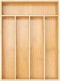 Besilord Silverware Organizer Kitchen Drawer Organizer Utensil Organizer Bamboo Silverware Holder Cutlery Organizer in Drawer Flatware Organizer Tray(5 slots, Natural by Besilord