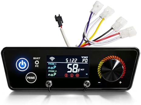 Upgraded WiFi and Bluetooth PID Trapezoid Control Board with Smart APP Control for Pit Boss Wood Pellet Grill Lexington 540/Classic 700/Austin XL 1000/440FB1 Matte Black Models by FCCUM