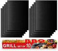 Grill Mats for Grill, Set of 10, 15.75 x 13 Inch by Renook