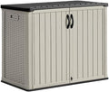 Greesum 26 CUFT Outdoor Storage Cabinet with 2 Lockable Doors, Beige by BuynowfromGreesum