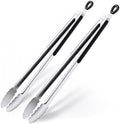 Grill Tongs, 17 Inch Extra Long Stainless Steel BBQ Tongs (17", 2PCS) by DAILYKISN