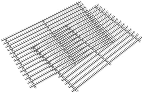 SUS304 9MM Stainless Steel Grill Grates for Ninja FlexFlame PG300 Series,XSKGRILLGRATE Upgrades Premium Grill Grates Durable,Easy to Clean,Heat Retaining,Upgrade for FlexFlame Grill Accessory,Set of 2 by WelcometoFlameDuty