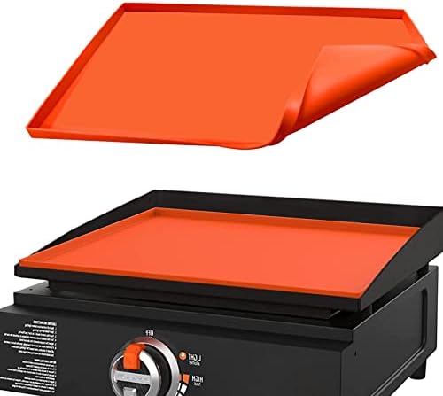 Silicone Griddle Mat Cover, Griddle Mat Protective Cover for Blackstone 17 Inch Grill - Heavy Duty Food Grade Silicone Griddle Cover, Protect Your Grill from Dirt & Rust by Unknown
