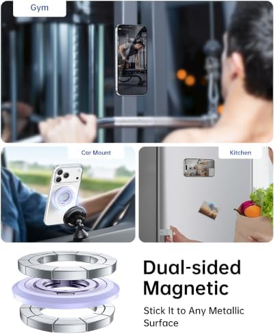 SYNCWIRE Magnetic Phone Ring Holder, for MagSafe Phone Grip Stand Kickstand - Image 4