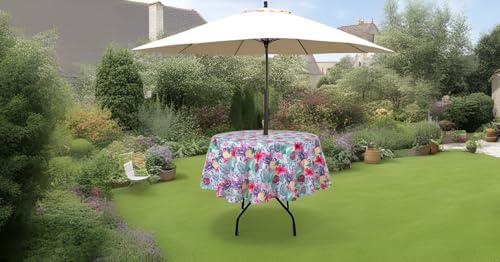 SUQ I OME Patio Tablecloth, Pineapple, 60'' Round with Zipper - Image 4
