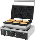 Commercial Waffle Maker, 1550W Electric Abalone Shape Waffle Machine, Stainless Steel Waffle Iron Baker with Non-Stick Coating, 122-572℉ Temperature Adjustable, for Restaurant, Snack Bar by Milzeone