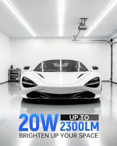 T5 LED Shop Lights 4FT, 20W 2300lm 6500K, Cabinet and Garage Light 8 Pack - Image 3