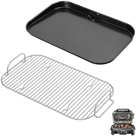 Griddle & Smoke Rack Kit for Ninja Woodfire XL OG951/850 Grill Accessories by SafBbcue