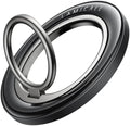 Lamicall Magnetic Phone Ring Grip Holder for MagSafe, Crystal Clear Black by Lamicall