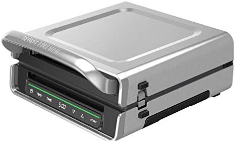 George Foreman Smokeless - Digital Smart Select, Family Size (4-6 Servings), Stainless Steel, GRD6090B by GeorgeForeman