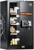 [ °] Fireproof Safe - 7.5 Cu Ft Large Safe for Home |   Heavy Duty Safes, Fire Proof Safes, Security Safe Box with Digital Keypads for Home Office, Cash, Files,Keypad by FOWORE
