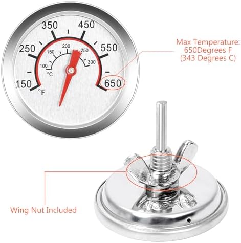 QuliMetal 1.85" Lid Temperature Gauge for Most of Char Broil Gas Grills - Image 4