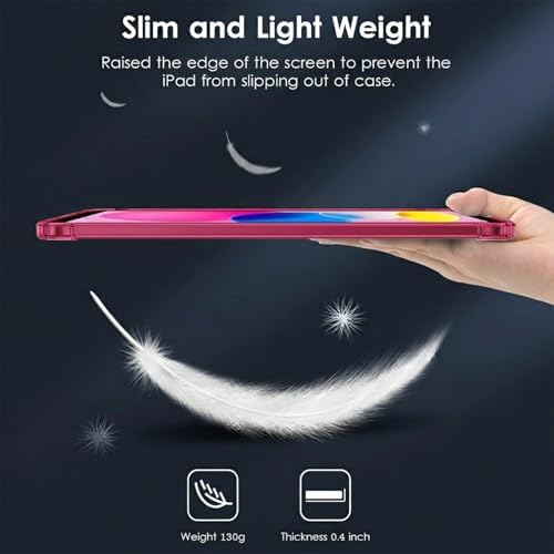 Clear Pink Case for iPad (A16) 11th/10th Gen 11/10.9 inch 2025/2022 - Image 5