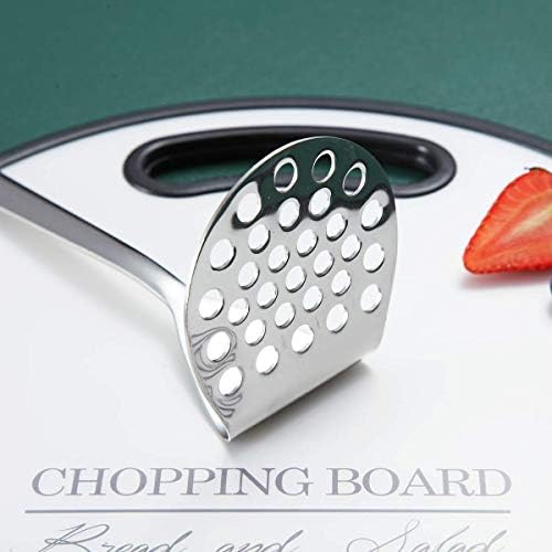 Stainless Steel Potato Masher, Berglander Heavy Duty Metal Potato Ricer, Food Masher Utensil Hand Masher, Vegetables Fruits Versatile Masher, Heat Resistant, Dishwasher Safe, Easy to Clean - Image 5