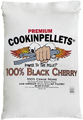 CookinPellets 40 Pound Premium All Natural Black Cherry Hardwood Grill Smoker Wood Cooking Pellets, for BBQ, Meat, and Veggies, Brown by Unknown