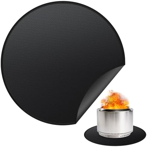 48" Fire Pit Mat for Solo Stove Yukon - Round Under Grill Mat by rumlick