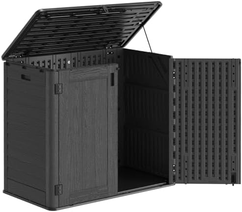 Outdoor Storage Cabinet Waterproof 31 Cu.Ft with Lockable Doors by IWDOO