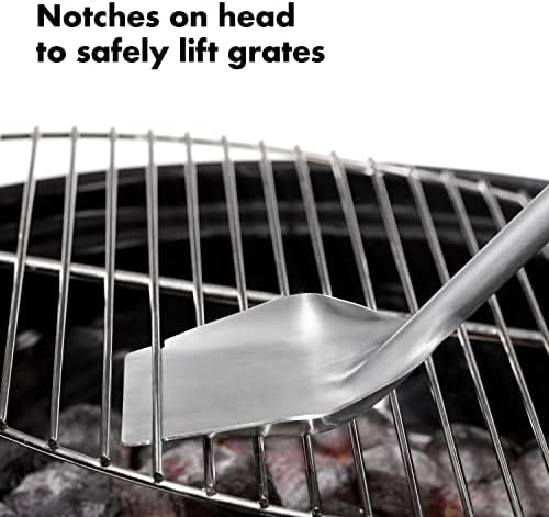 OXO Outdoor Grilling Coal Rake with Grate Lifter - Image 6