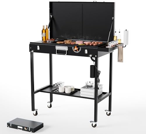 AEWHALE 2-in-1 Outdoor Table & Electric Grill 1800W by AEWHALE