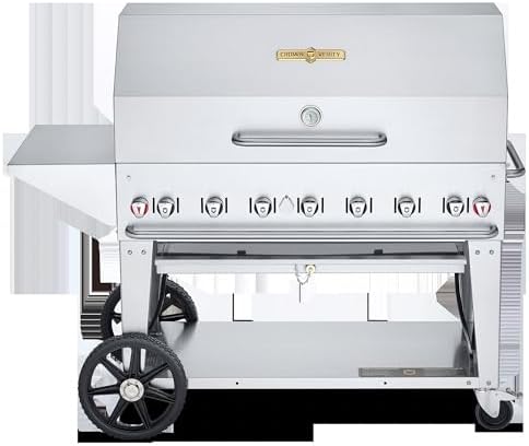 48'' Outdoor Mobile Grill with 48'' Roll Dome - Liquid Propane by Crown+Verity