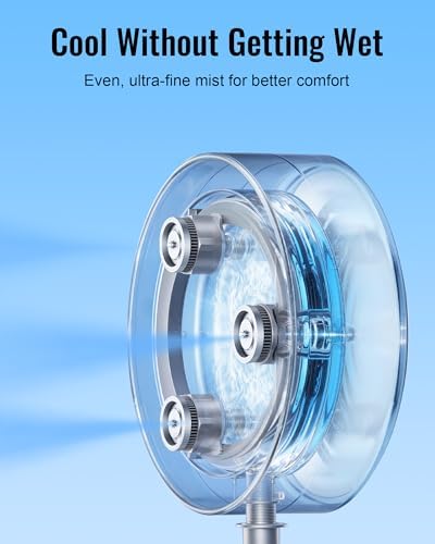 Magnetic Outdoor Misting Fan Kit for Patio, Backyard, Pool - Image 4