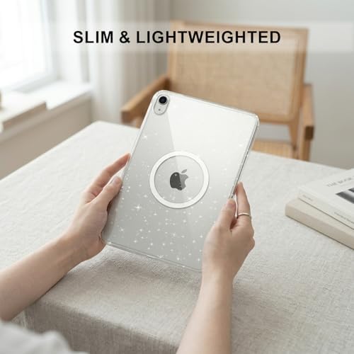 Clear Glitter Magnetic Ring Case for iPad (A16) 11th/10th Generation - Image 7