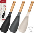 3 PACK Cooking Spoon Spatula for Nonstick Cookware, Heat Resistant Silicone by VITEVER