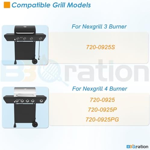Grill Parts for Nexgrill 4 Burner 720-0925 720-0925P 720-0925PG,Grill Grate for Nexgrill 720-0925P Replacement Parts 720-0340 720-0718A Grate for Charbroil 463352521 463351021 - Image 2