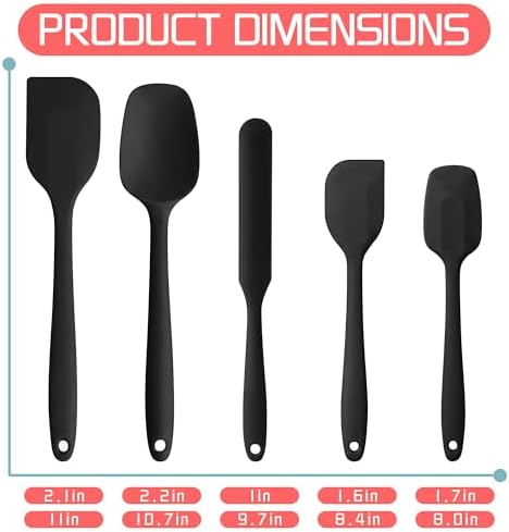 5 Pieces Silicone Spatula Set - Image 4