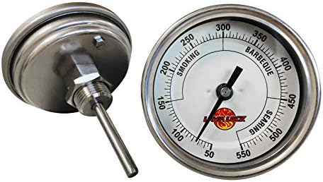 LavaLock® 3" Adjustable Gas Charcoal Smoker Pit Grill BBQ Thermometer Electric Heavy Duty Stainless 2.5" stem - Image 6